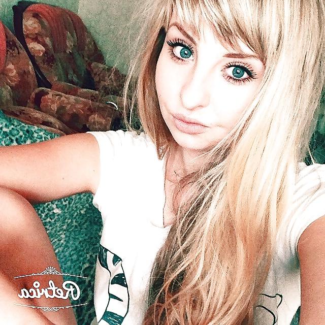 25P Russian stupid whore. stupid blonde