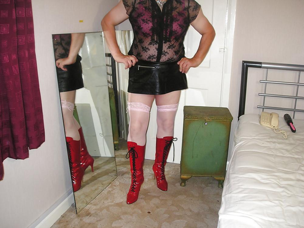 22P Nurse going out in pink hold ups and very mini mini