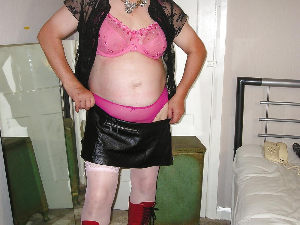 22P Nurse going out in pink hold ups and very mini mini