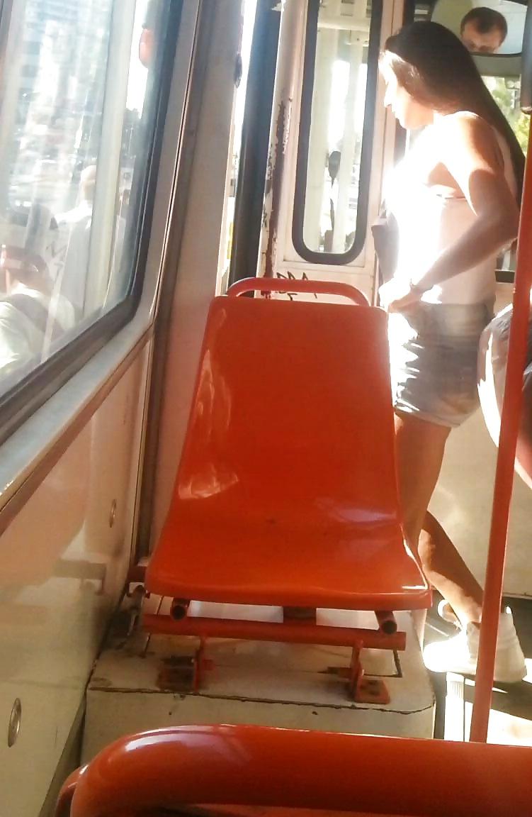 25P Spy old + young in bus and tram romanian