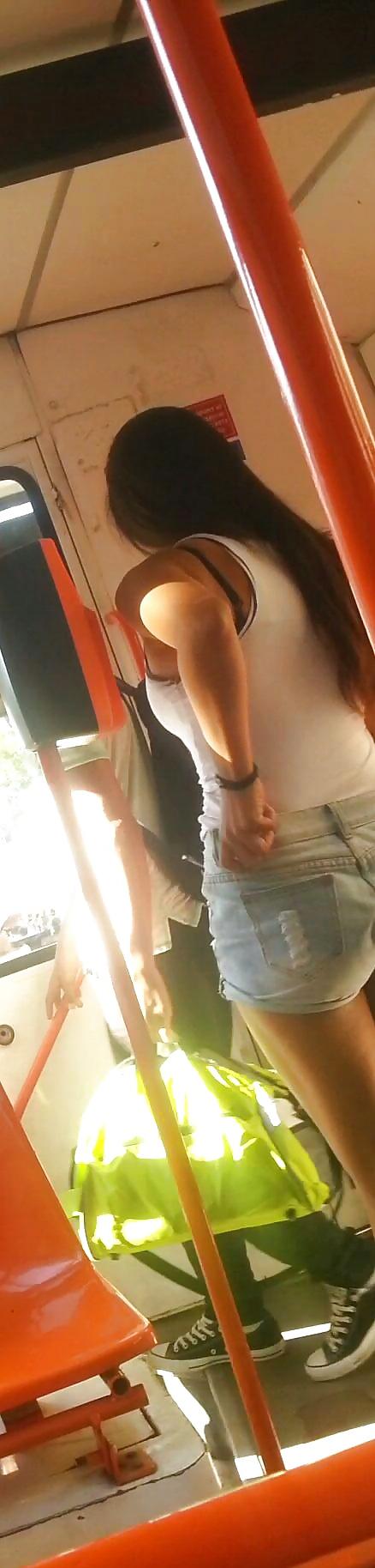 25P Spy old + young in bus and tram romanian