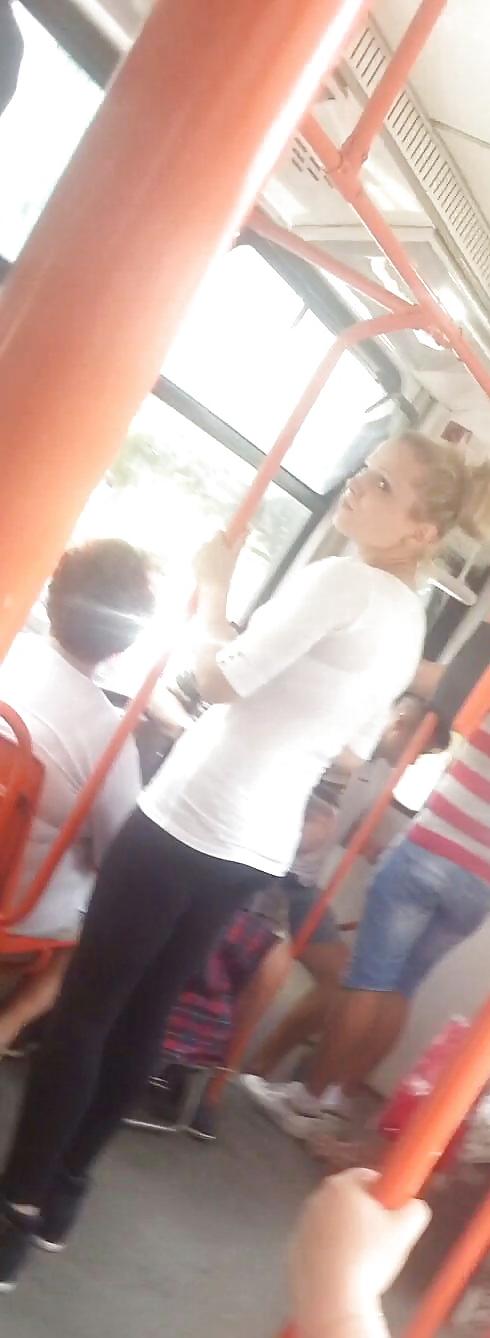 25P Spy old + young in bus and tram romanian