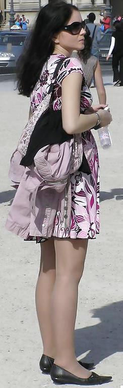 25P Nylon upskirt - STREET VIEW 2