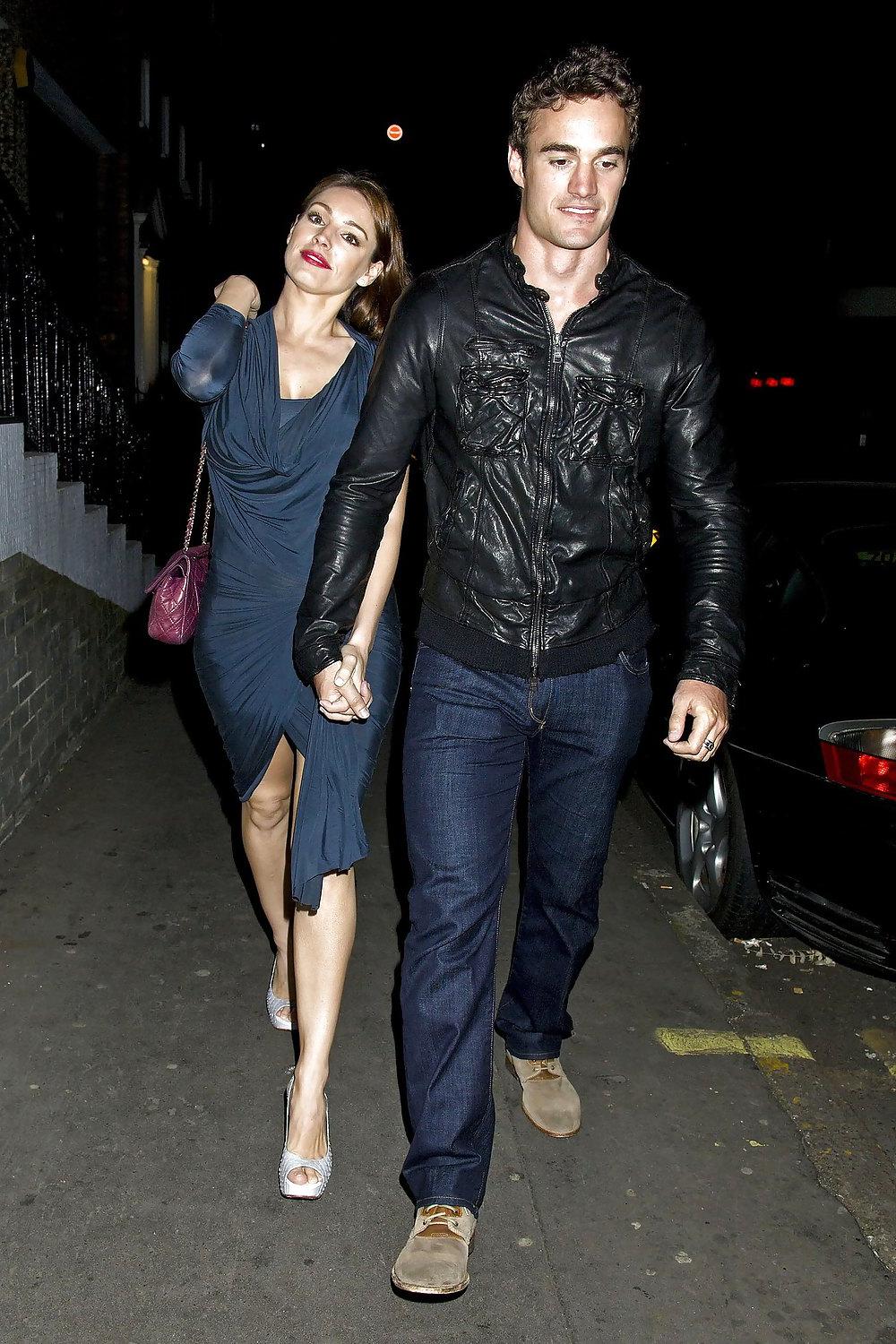 13P Kelly Brook exiting Mahiki Nightclub in London