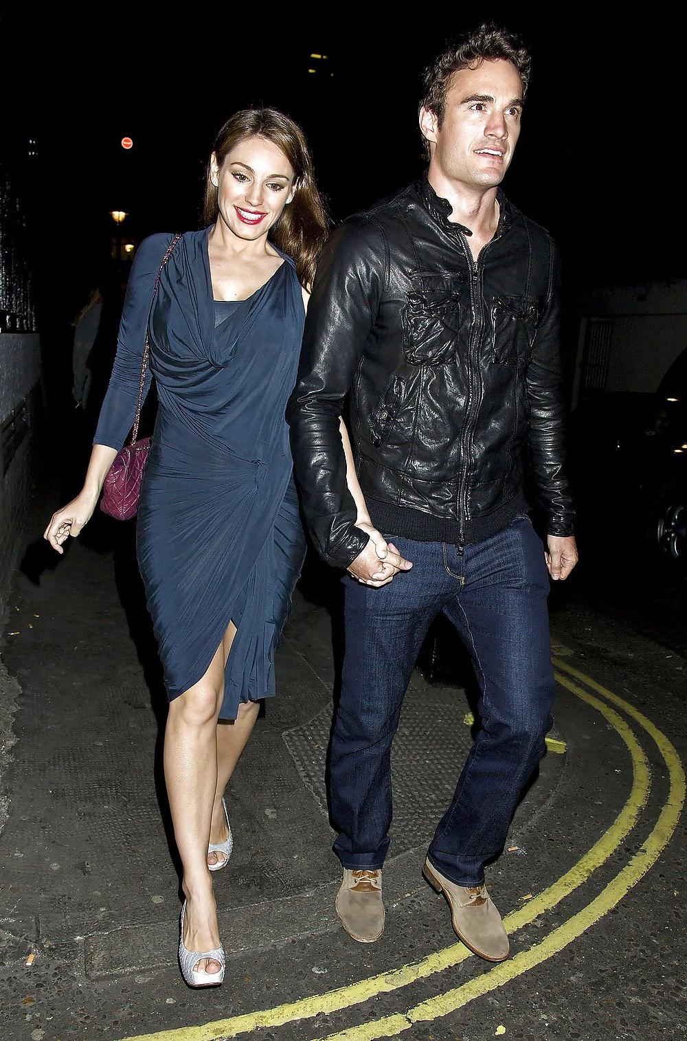 13P Kelly Brook exiting Mahiki Nightclub in London