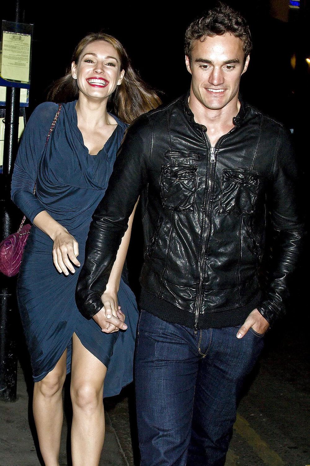 13P Kelly Brook exiting Mahiki Nightclub in London