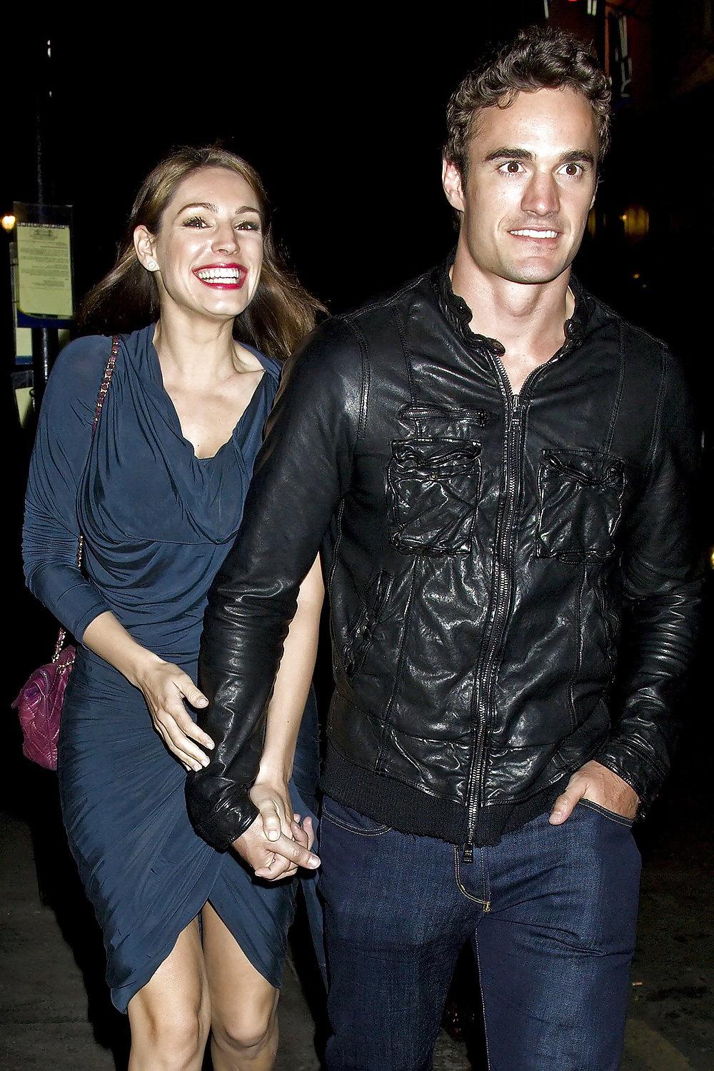 13P Kelly Brook exiting Mahiki Nightclub in London