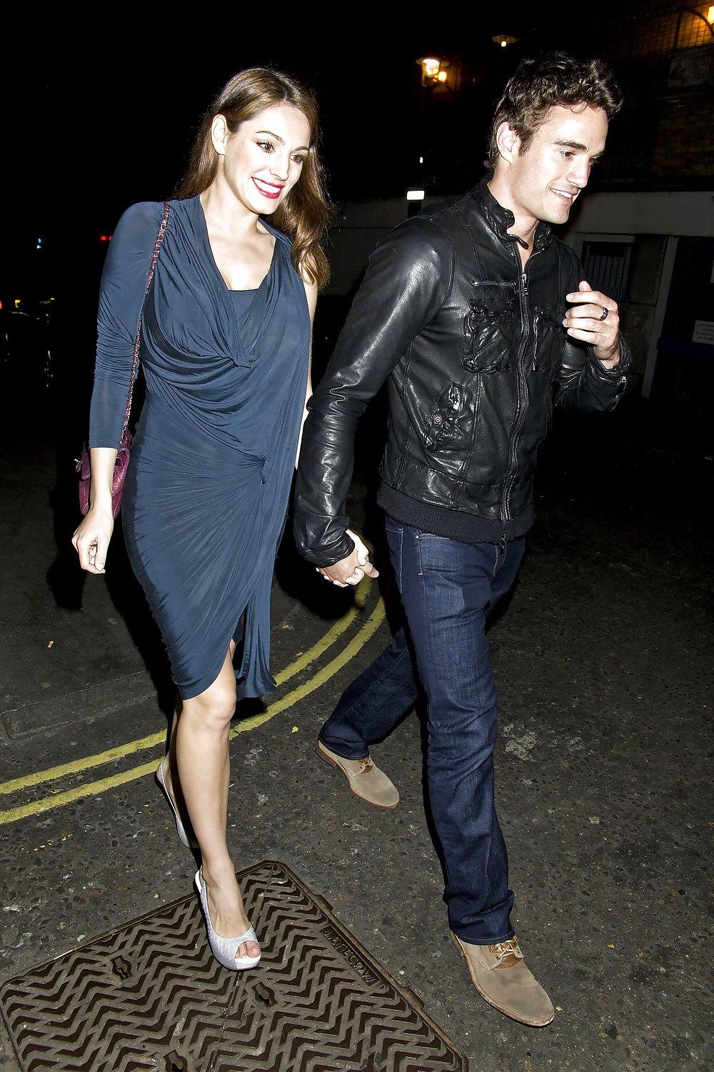 13P Kelly Brook exiting Mahiki Nightclub in London
