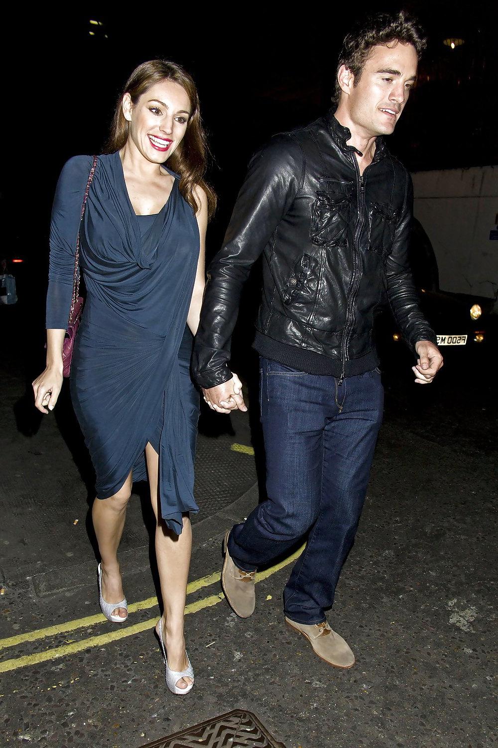 13P Kelly Brook exiting Mahiki Nightclub in London