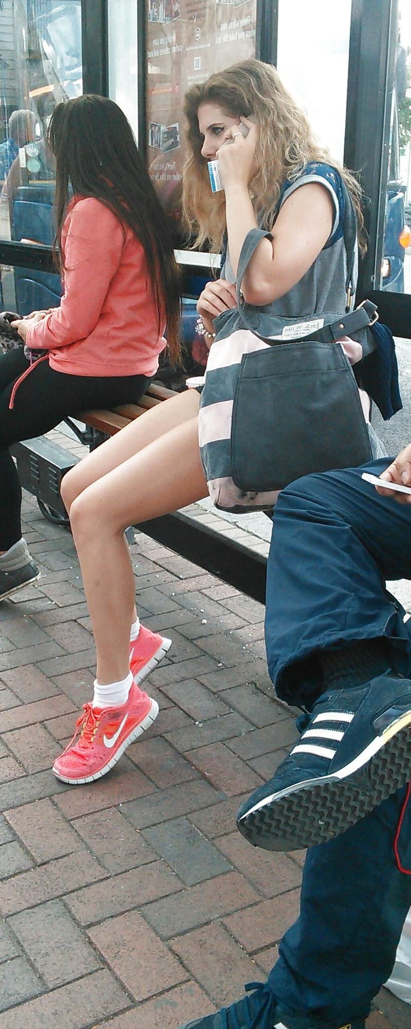 17P Londonperv's Candids 2014 - August vol 1 (At the Bus Stop)