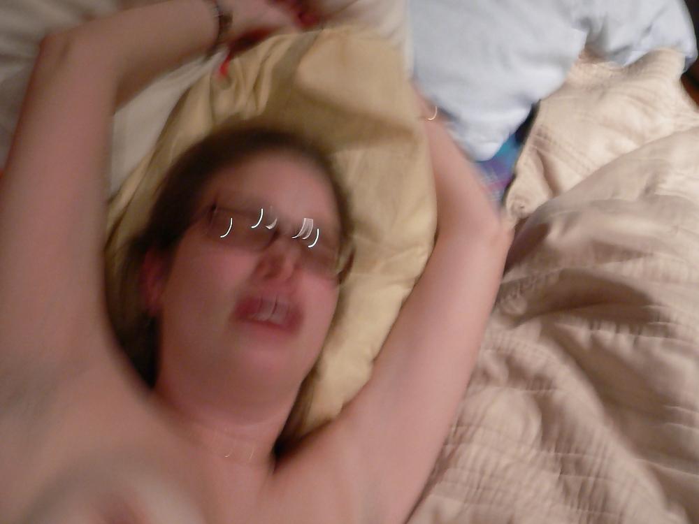 22P Wife licking my cock while  watching Porn