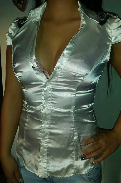 25P Light Colored Satin Blouses