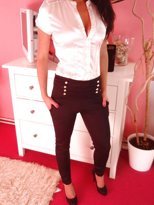 25P Light Colored Satin Blouses