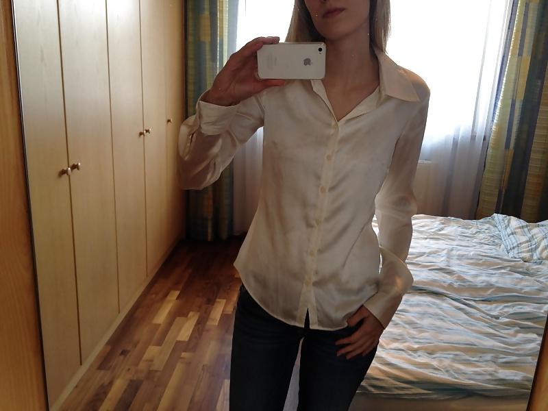 25P Light Colored Satin Blouses