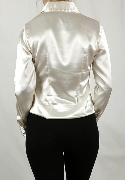 25P Light Colored Satin Blouses