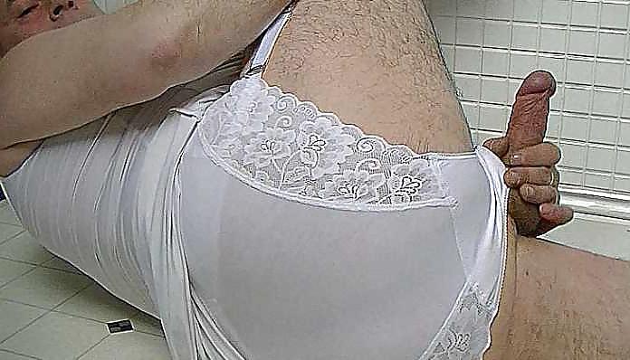 9P Can't stop wanking in panties!!