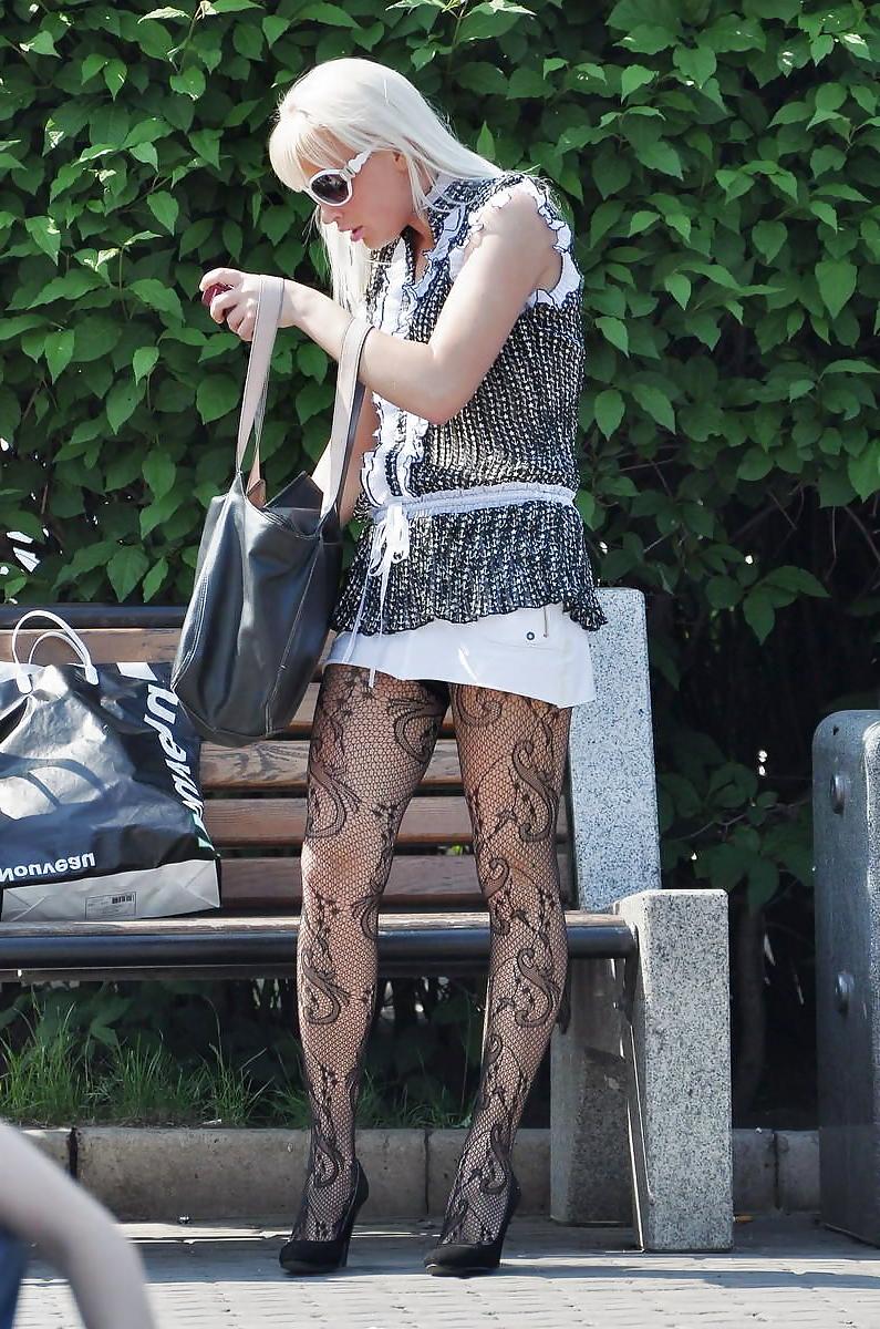 25P Nylon upskirt 22