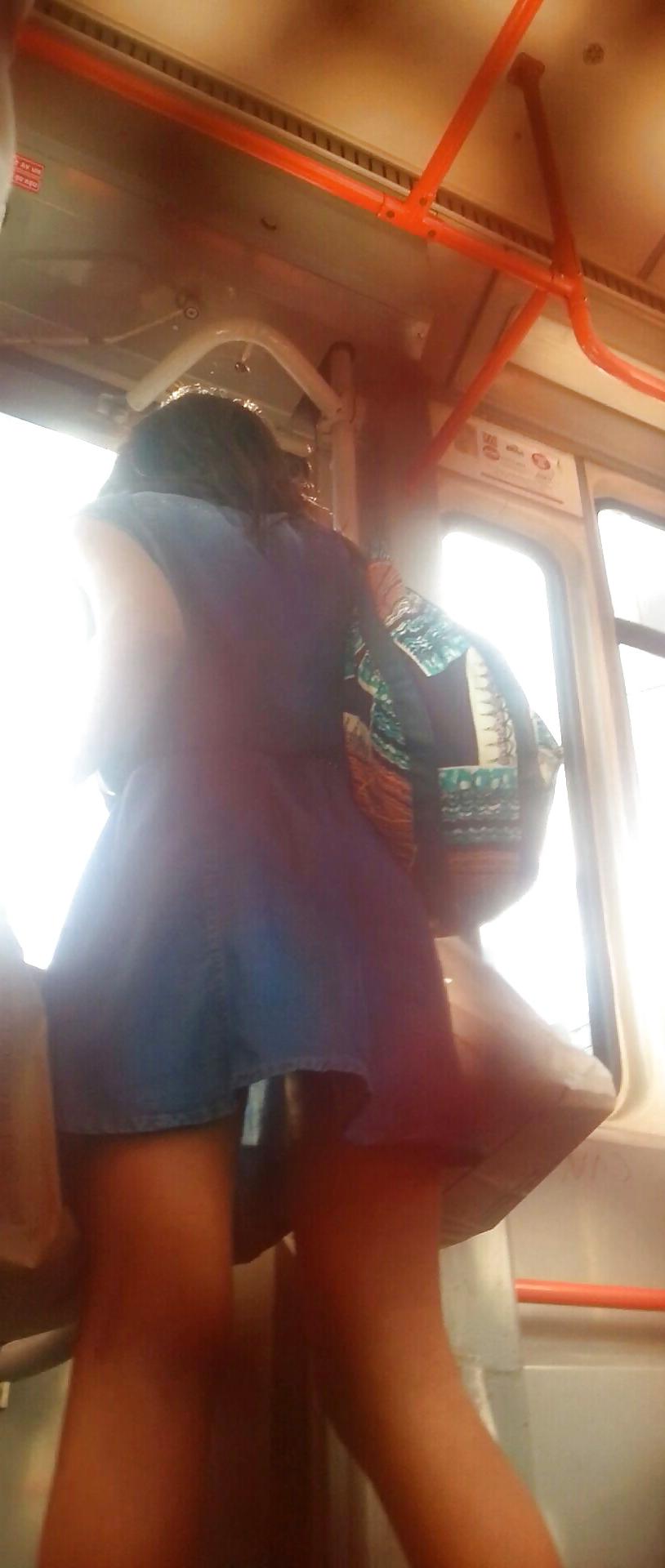 21P Spy old + young in tram and bus romanian