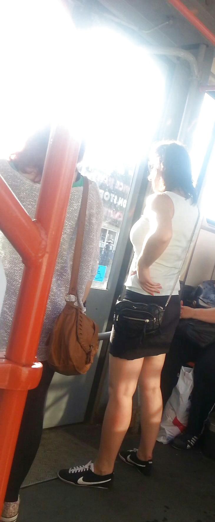 21P Spy old + young in tram and bus romanian
