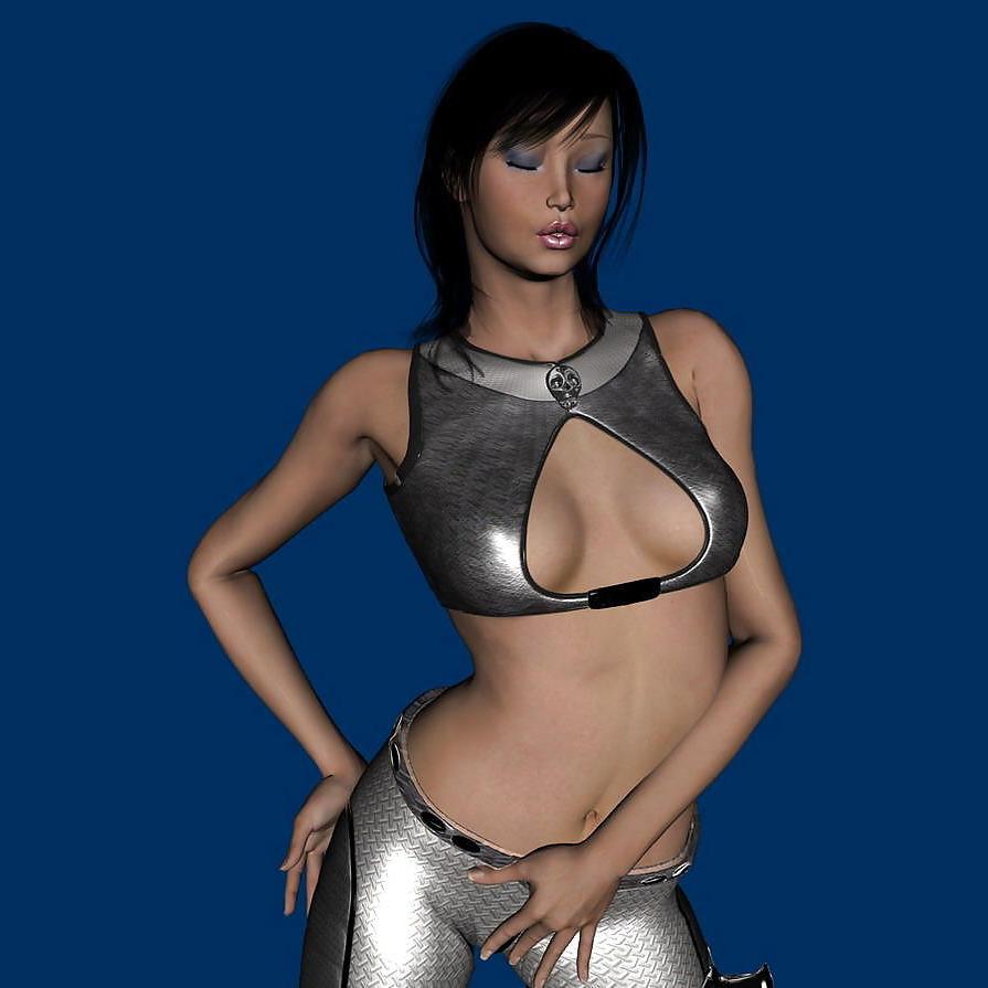5P 3d fetish latex girl foto (1)