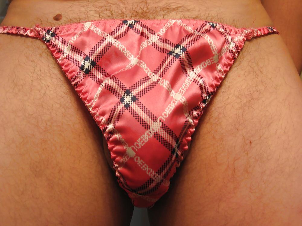 8P Favorite pink satin panties