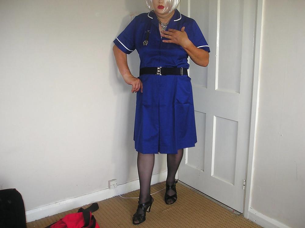 25P Nurse in new red skirt