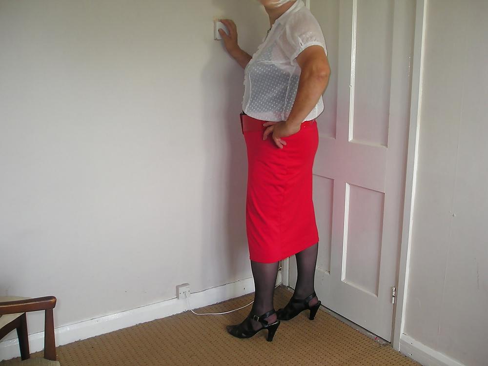 25P Nurse in new red skirt