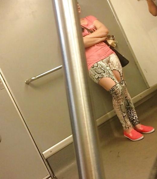 25P Spy old + young in bus, tram and subway romanian