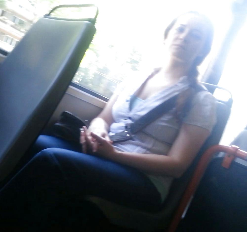 25P Spy old + young in bus, tram and subway romanian