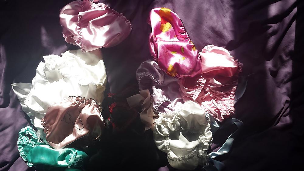 9P Some Of The Wife's Satin Panties