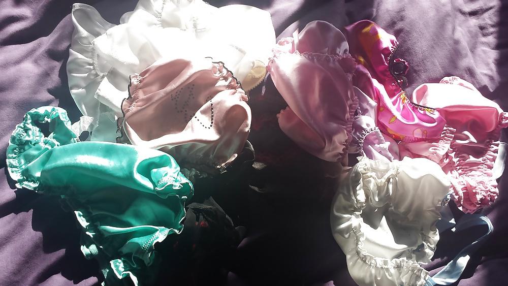 9P Some Of The Wife's Satin Panties