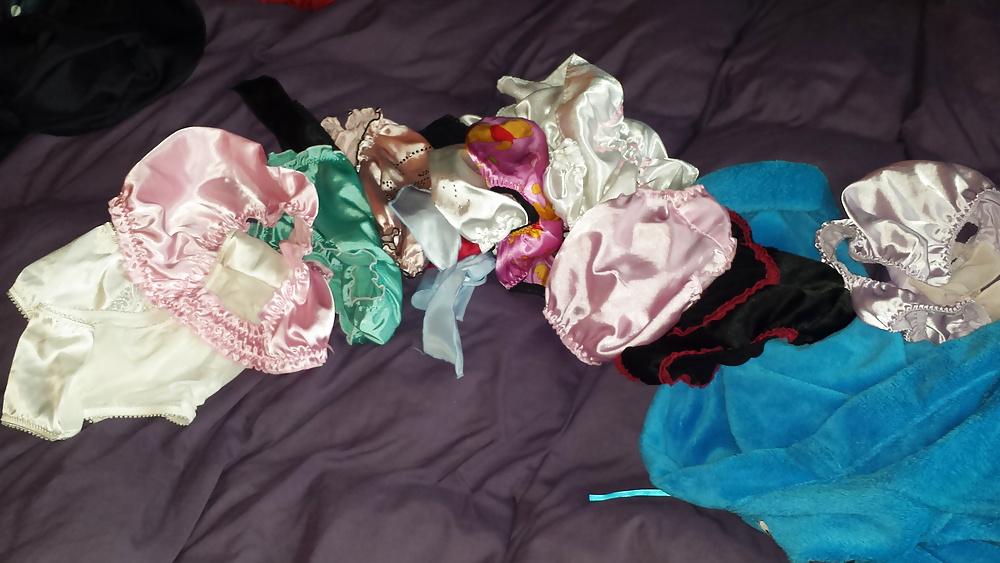 9P Some Of The Wife's Satin Panties
