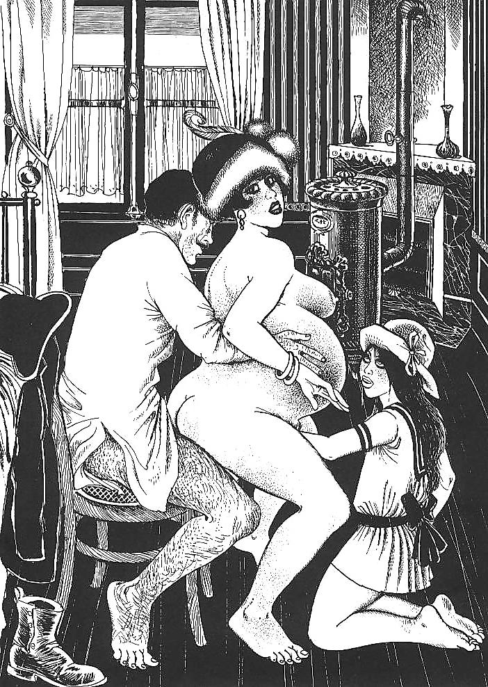 17P Varied erotic porn drawings