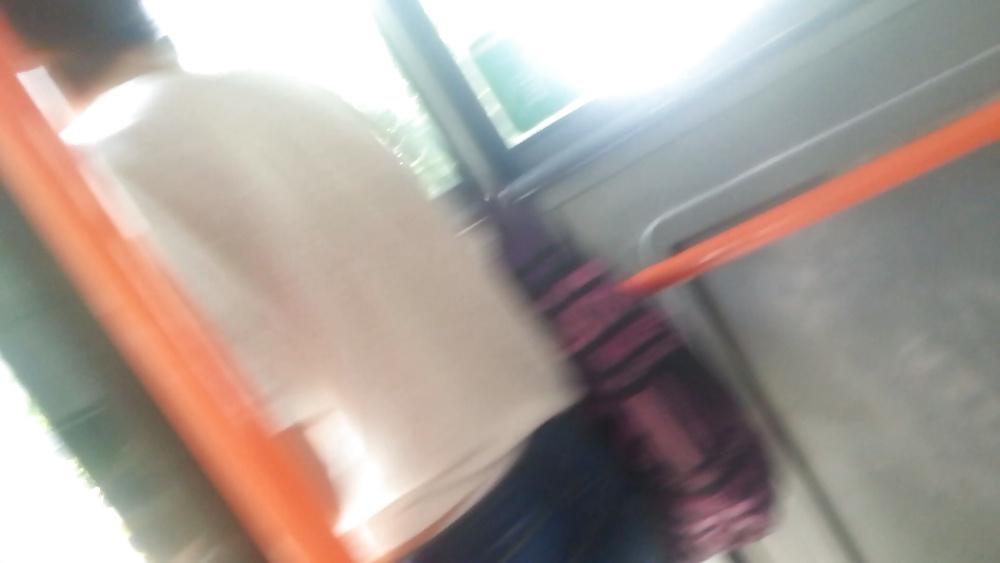 24P Spy old + young in bus romanian