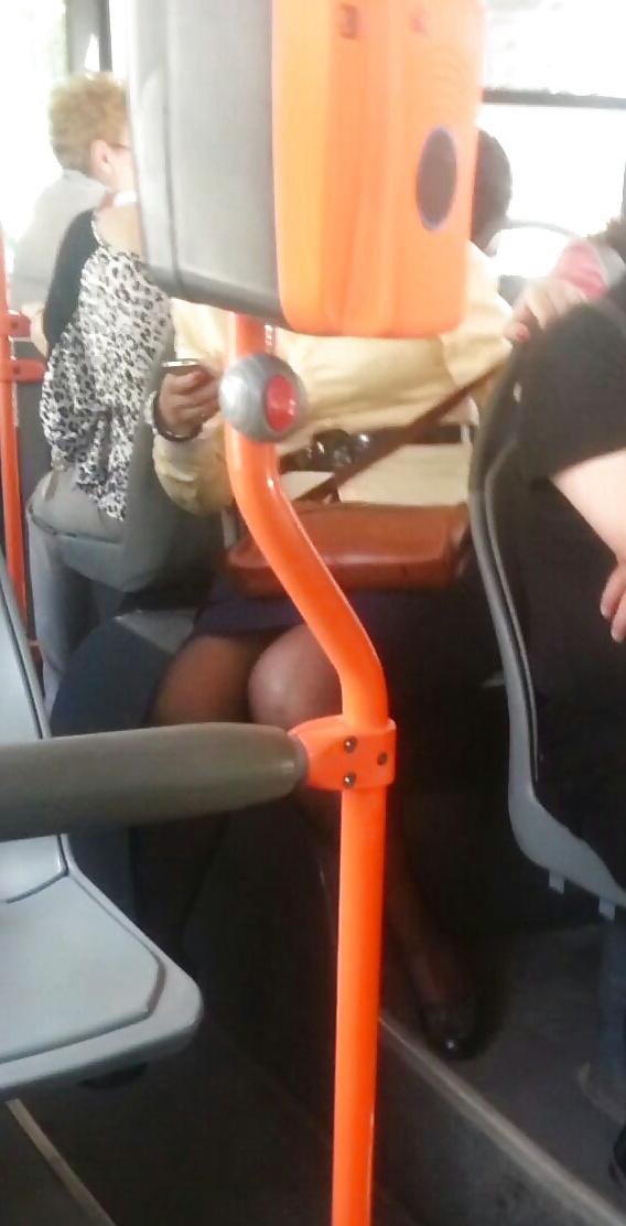 24P Spy old + young in bus romanian