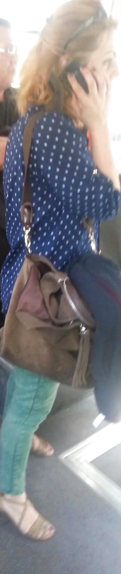 24P Spy old + young in bus romanian