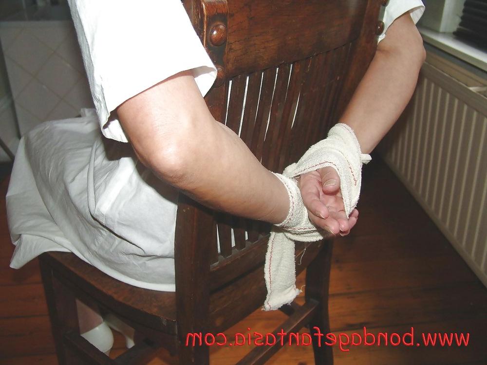 12P Mature nurse Mariska all tied up.