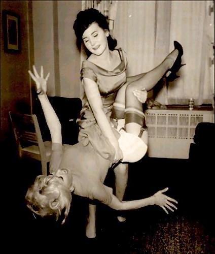 25P Vintage ladies wearing white panties.2