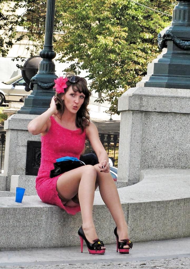 25P Nylon upskirt 11