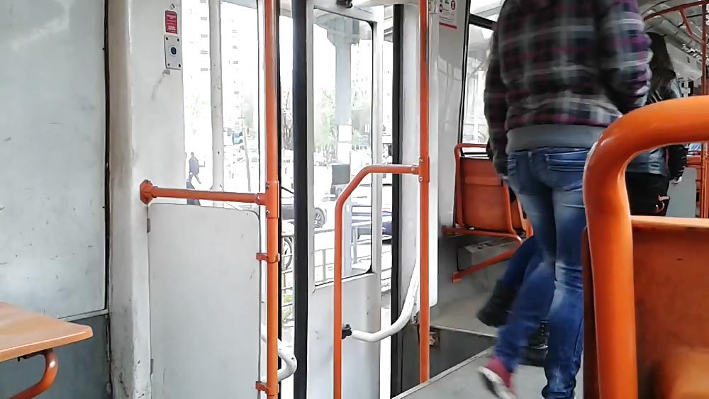 20P Spy old + young in train, bus and tram romanian