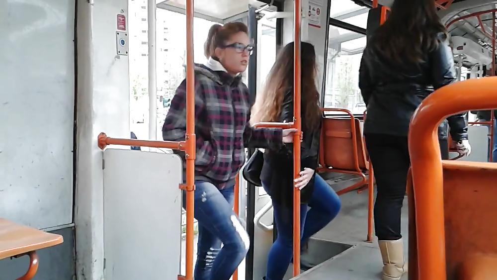 20P Spy old + young in train, bus and tram romanian