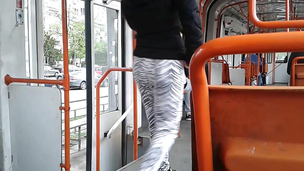 20P Spy old + young in train, bus and tram romanian