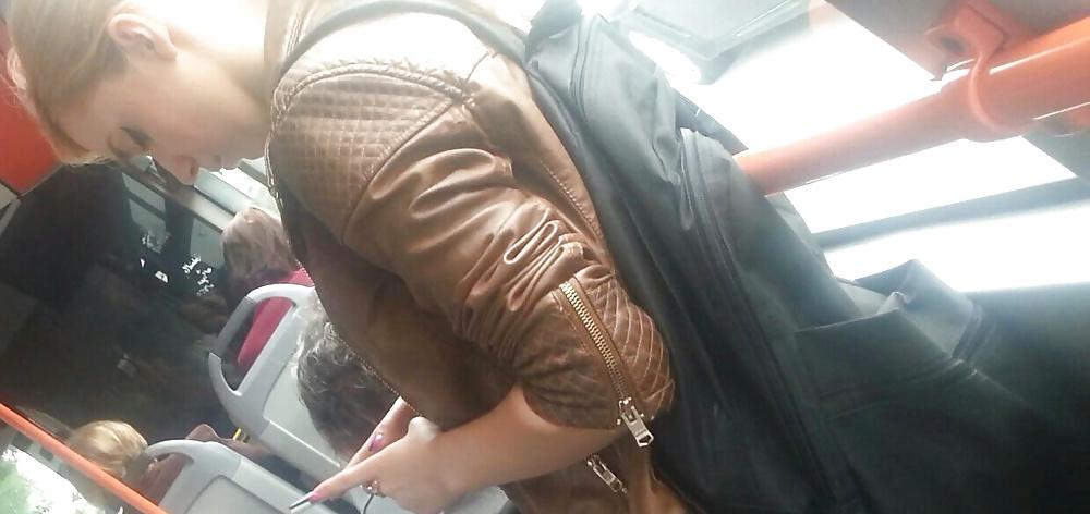16P Sexy teens in bus, train romanian