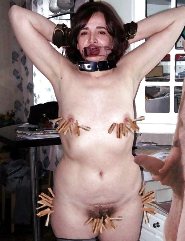 25P Amateur BDSM Mature tit and pussy torture