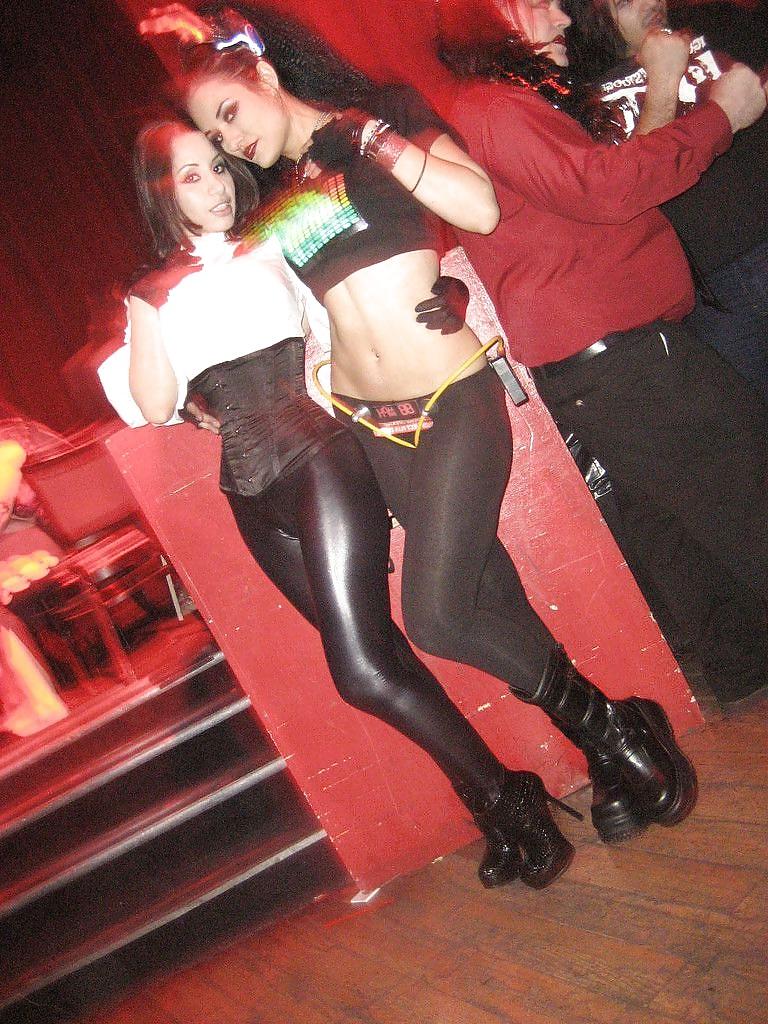 25P Wet-Look Spandex & Latex Leggings #7