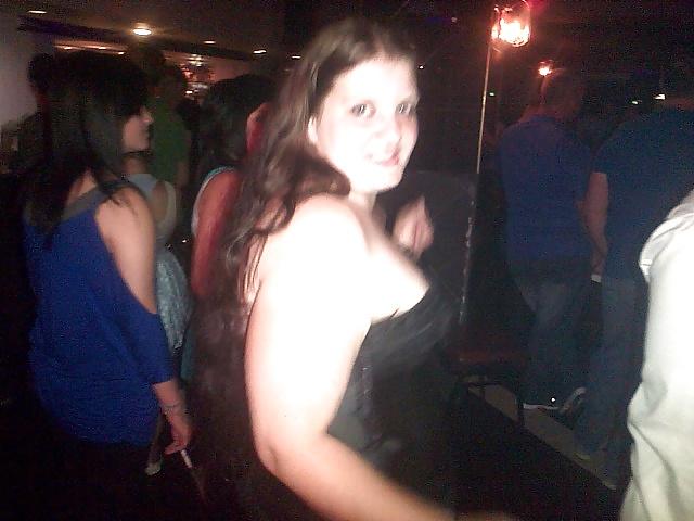 9P My wife at a club where one of my friends happend to be 