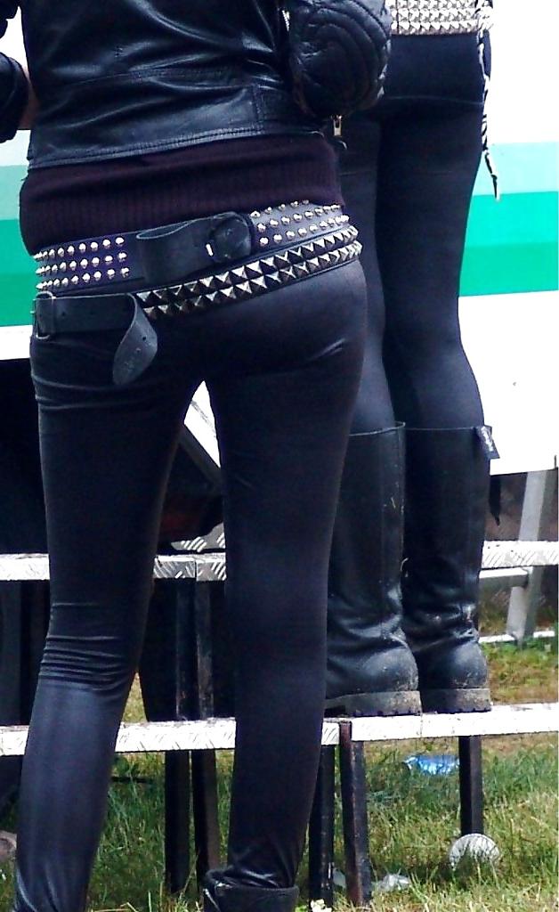 25P Wet-Look Spandex & Latex Leggings #3