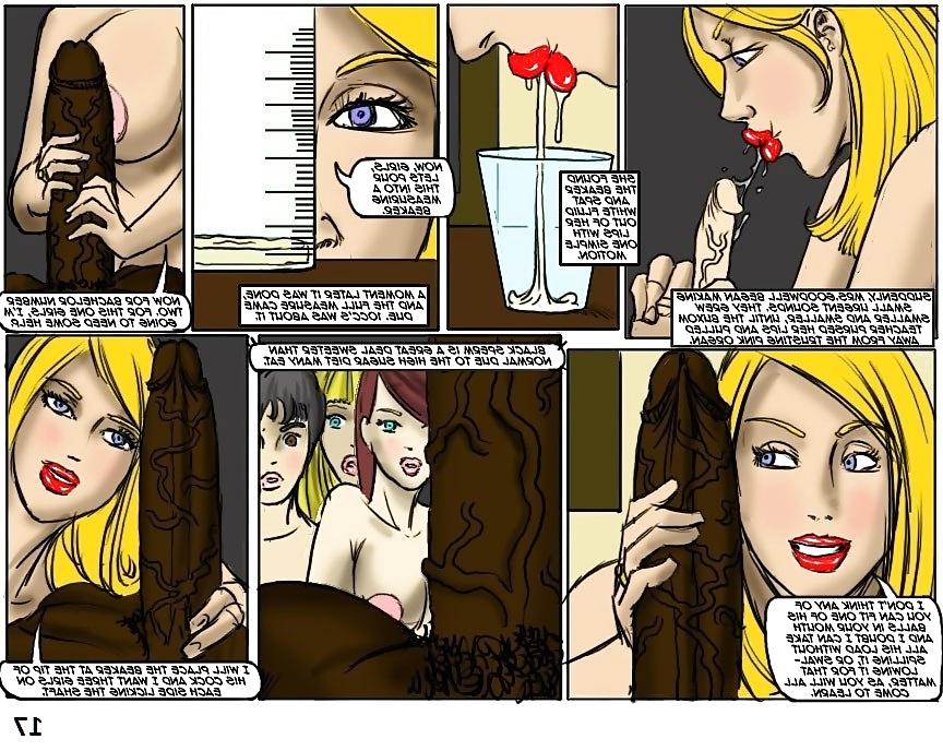 25P Interracial Cartoon