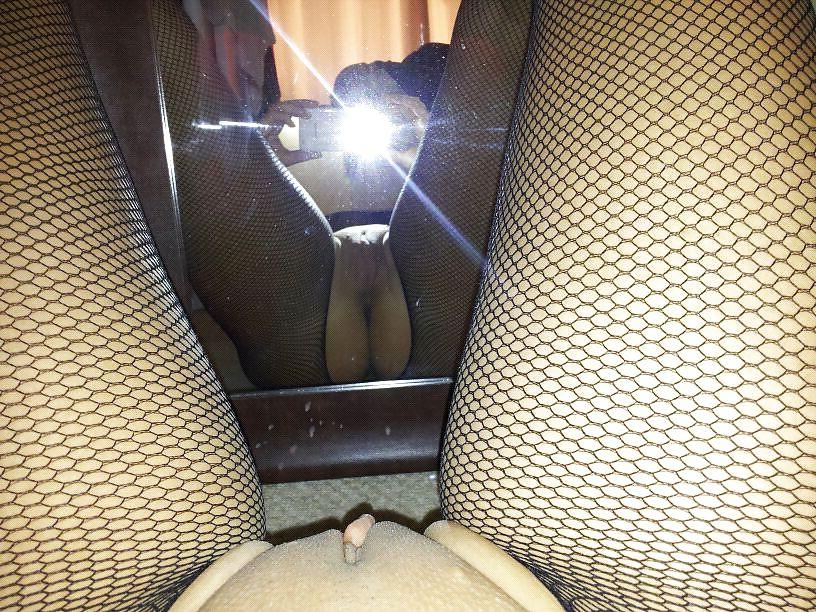 25P Surprise fishnet all in one pics for my man 