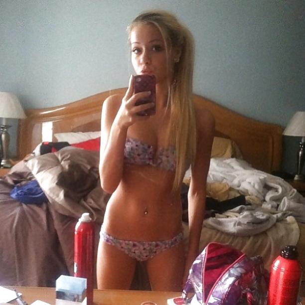 18P Sexy young blond teen girl